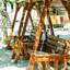 гостевой комплекс галинонька в кирилловке деревянные скамейки